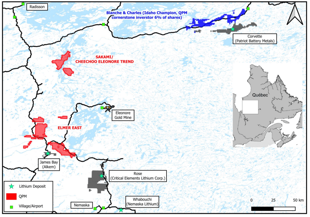 Lithium Potential - Quebec Precious Metals Corporation